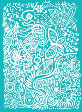 abstract background in blue theme