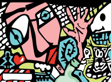 grafiti tarzı arka plan