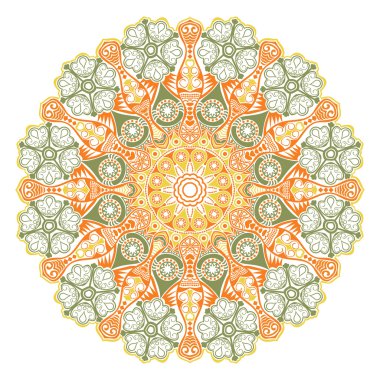 Hint takı, sürekli değişen çiçek desenli, mandala.