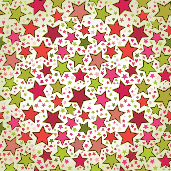 Colorful stars seamless pattern — Stock Vector