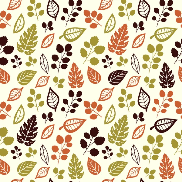 A seamless leaf pattern — Stock Vector