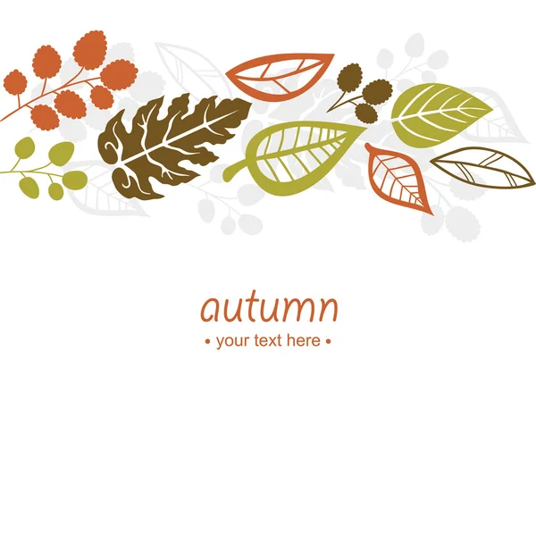 Fondo de otoño — Archivo Imágenes Vectoriales