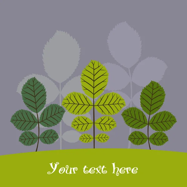 Bomen Achtergrond — Stockvector