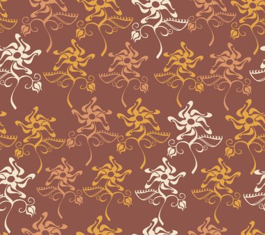 çiçek seamless modeli. çiçekleri ile süsleme