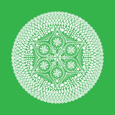 Hint takı, sürekli değişen çiçek desenli, mandala