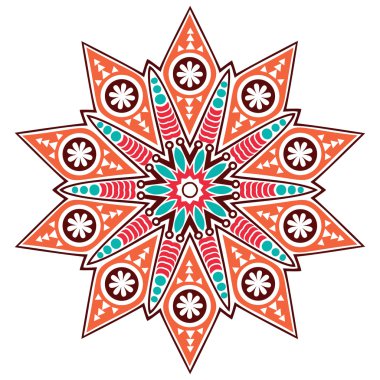 Dekoratif yuvarlak dantel çiçek