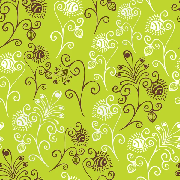 Floral seamless pattern. — Stock Vector