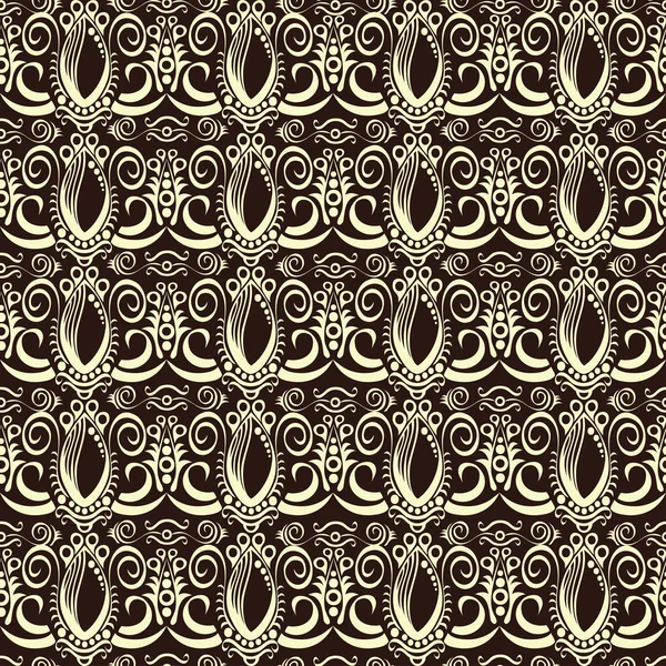 Modèle baroque sans couture — Image vectorielle