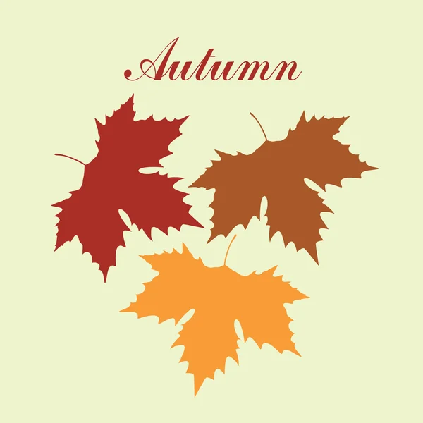 Autumnal maple leaf background — Stock Vector