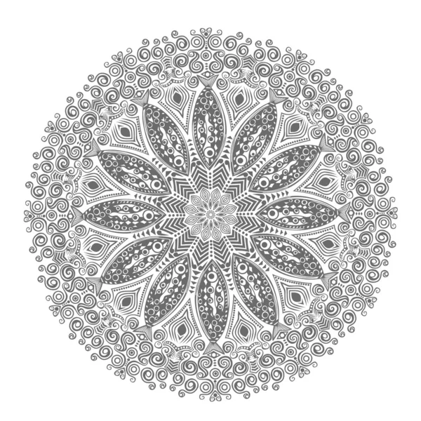 Dentelle ronde décorative — Image vectorielle