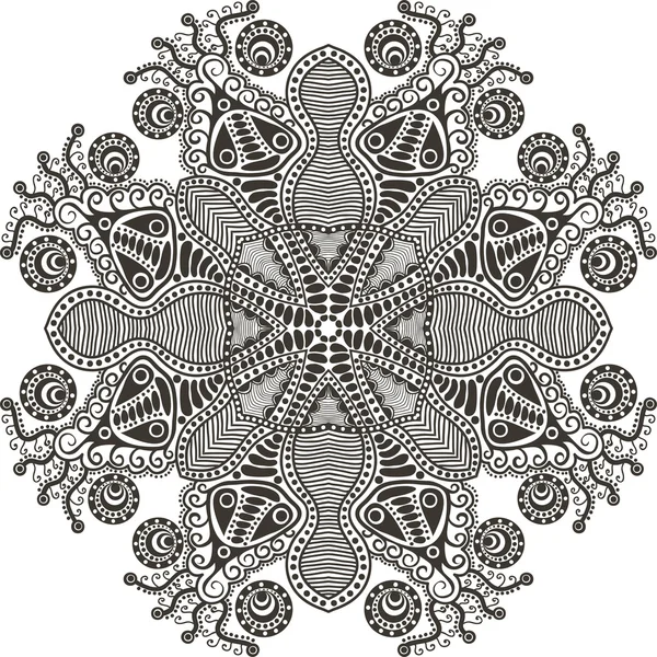 Dentelle ronde décorative — Image vectorielle