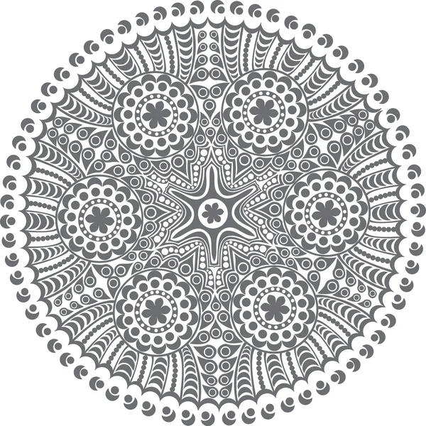 Decorative round lace — Stock Vector
