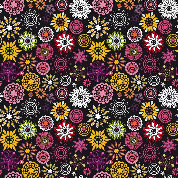 Floral seamless pattern. — Stock Vector