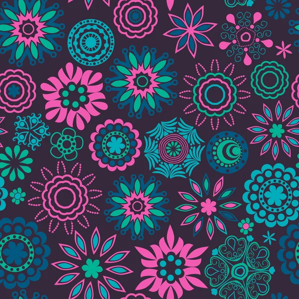 Motif floral sans couture. — Image vectorielle