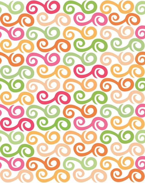 Seamless pattern with curly elements — Stock Vector