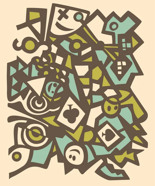 Abstract ontwerp in graffiti stijl — Stockvector