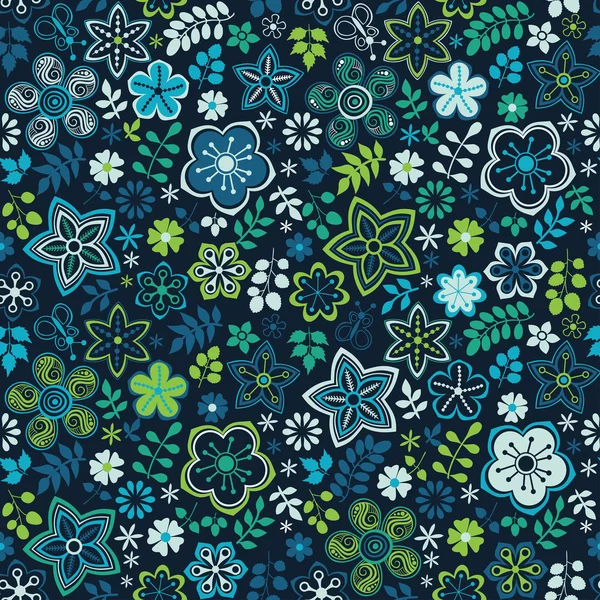 Floral seamless pattern. — Stock Vector