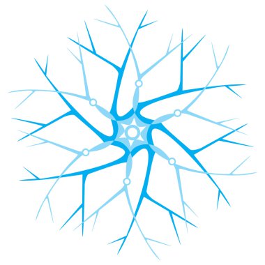 Dekoratif yuvarlak dantel, kar tanesi