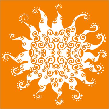 stilize vektör güneş