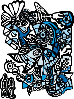 psychedelic arka plan, grafiti