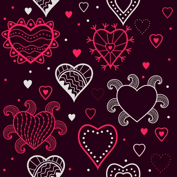 kalpleri ile romantik seamless modeli