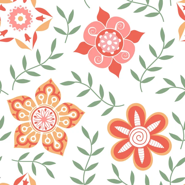 Floral seamless pattern. — Stock Vector