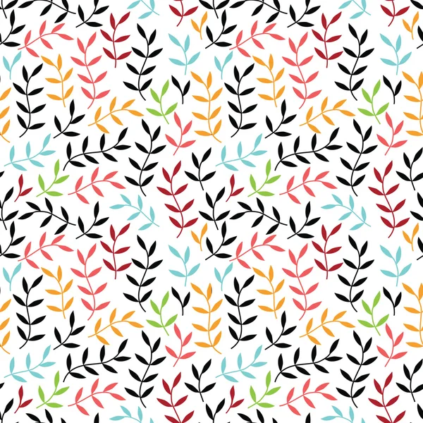 Seamless pattern with leaf — Stock Vector