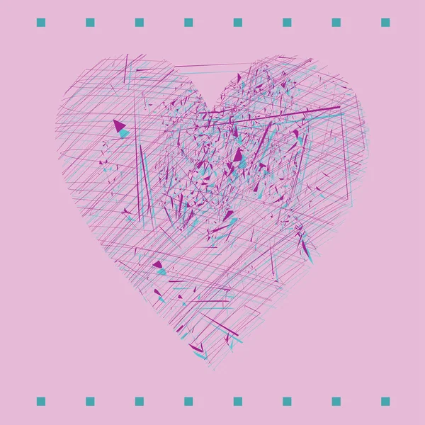 Coeur stylisé — Image vectorielle
