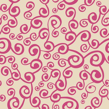 vektör kıvırcık elemanları ile seamless modeli