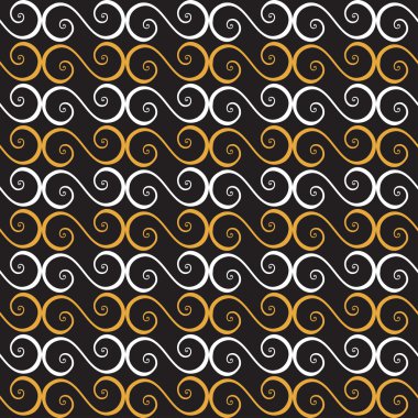 vektör kıvırcık elemanları ile seamless modeli