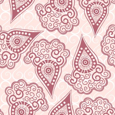 antika arka plan ile stilize havuç ile Seamless modeli. desenli doku.