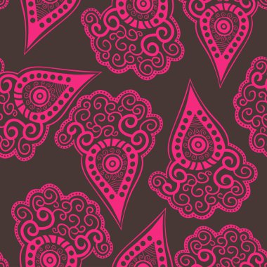 antika arka plan ile stilize havuç ile Seamless modeli. desenli doku.