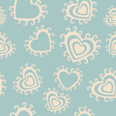 Sevgililer günü kalpleri ile seamless modeli.