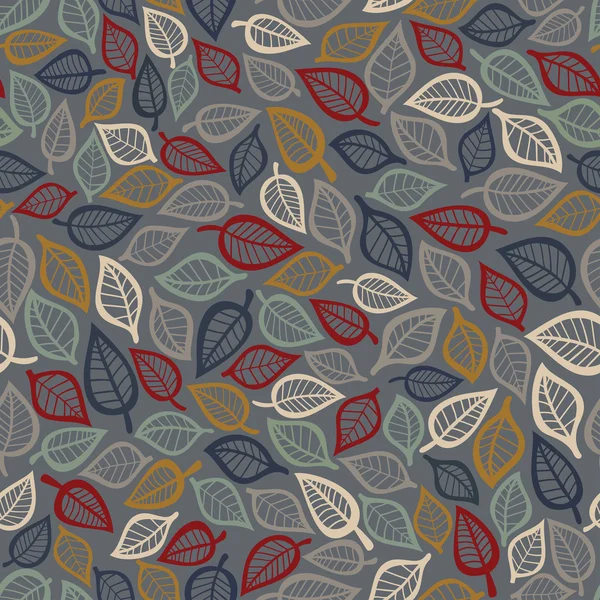 A seamless pattern with leaf,autumn leaf background — Stock Vector