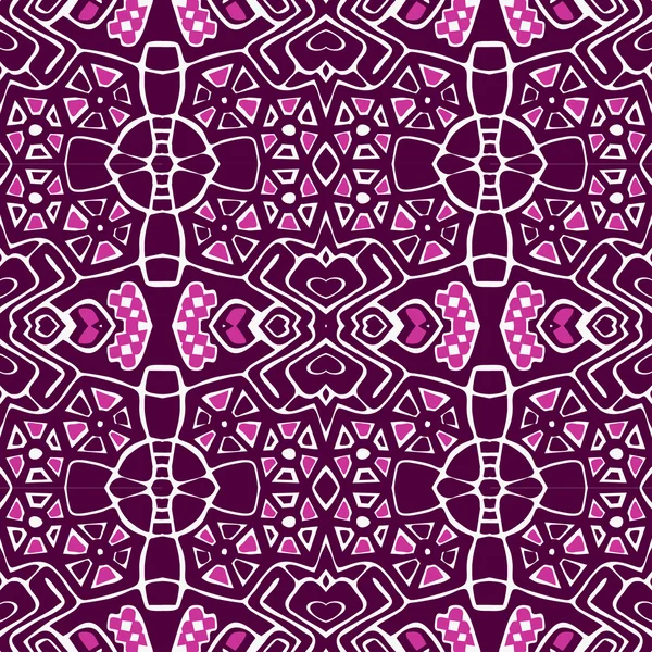 Arabesque mosaikmönster. symmetriska abstrakt orientaliska prydnad bakgrund. — Stock vektor