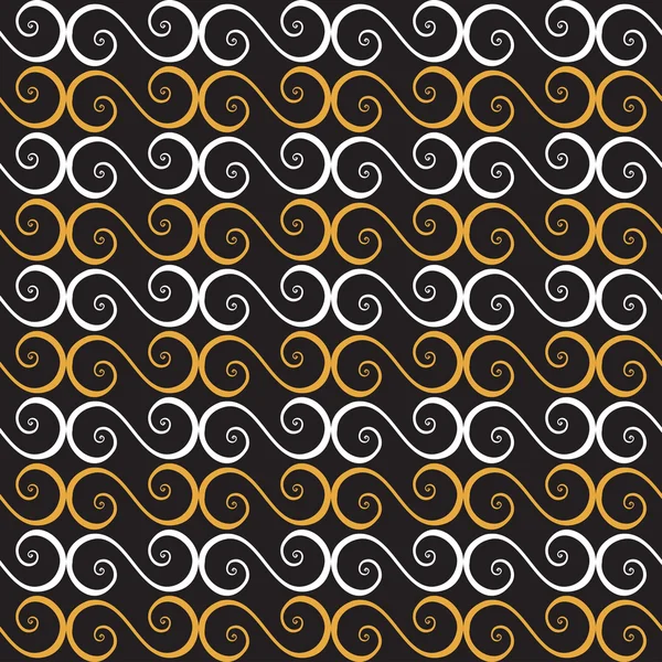 Vector seamless pattern with curly elements — Stock Vector