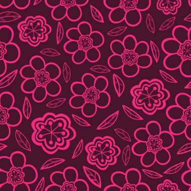 çiçekler, çiçek desenli ile sorunsuz doku.