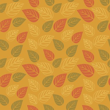 Dikişsiz yaprağı deseni. güzel yaprakları arka plan