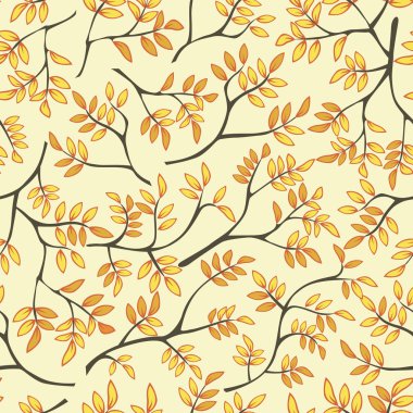 dal seamless modeli. sonbahar şubesi ile doku.