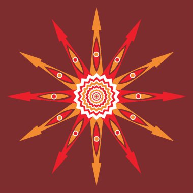 stilize vektör yıldız,