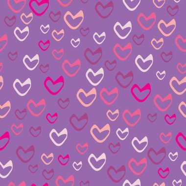 kalpleri ile romantik seamless modeli.