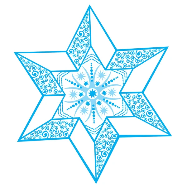 Original snowflake — Stock Vector