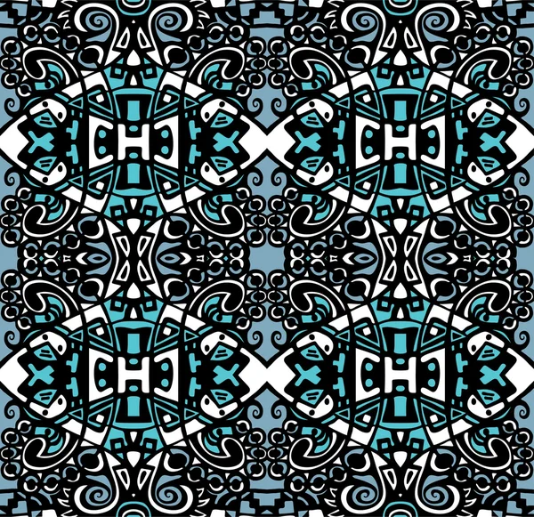 アラベスク モザイク パターン。対称の抽象的な東洋の装飾背景. — ストックベクタ