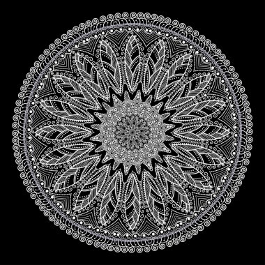 Hint takı, sürekli değişen çiçek desenli, mandala.