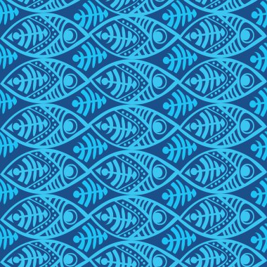 Balık seamless modeli.
