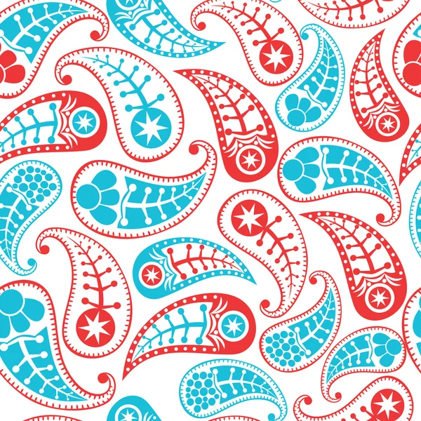 Patrón paisley sin costuras . — Vector de stock