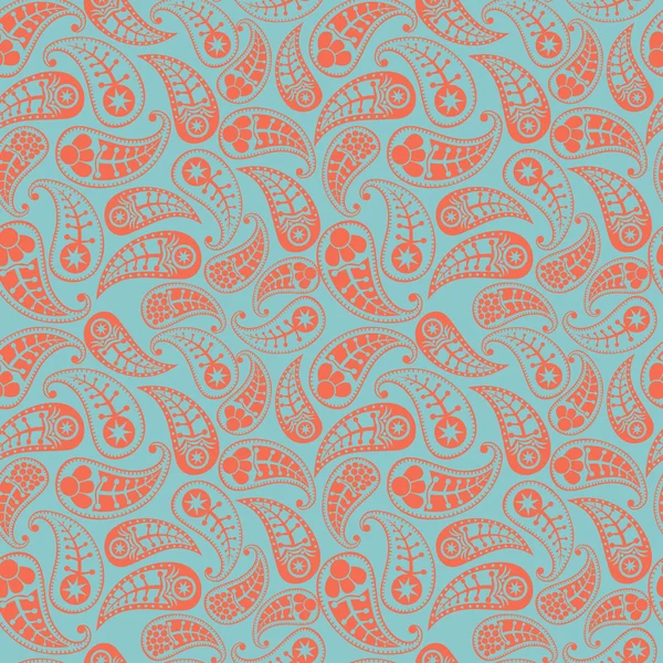 Patrón paisley sin costuras . — Vector de stock