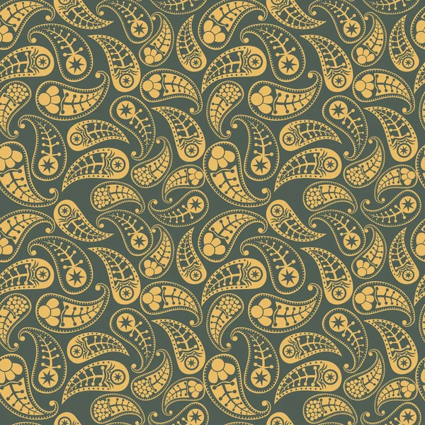 Naadloze paisley patroon. — Stockvector