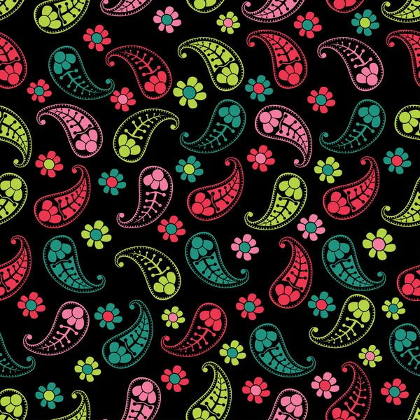 Patrón paisley sin costuras . — Vector de stock