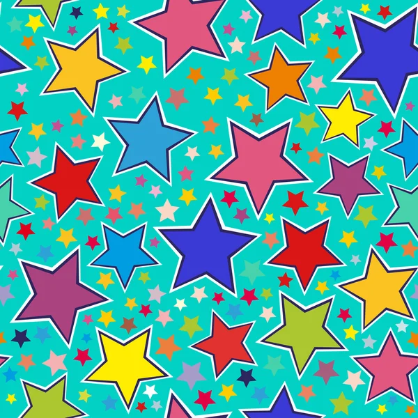 Sterne nahtloses Muster — Stockvektor